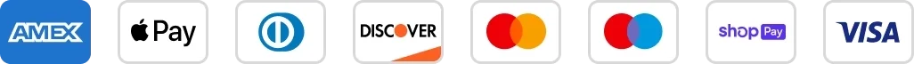 Accepted payments: Visa, Mastercard, Amex, PayPal, Apple Pay, Google Pay